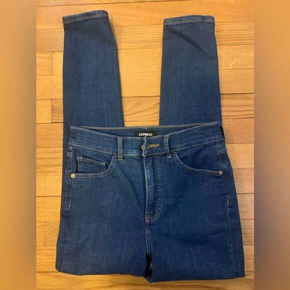 Express size 2 skinny jeans blue - Picture 2 of 3